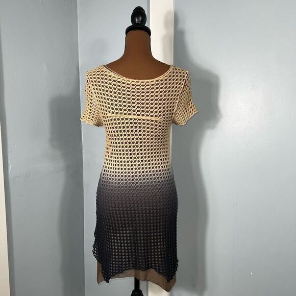 Pete Collection Crochet Short Sleeve Tie-dye Shark Bite Hi-lo Tunic Women’s XS - Picture 5 of 14